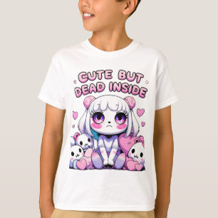 Schattigee maar dode binnenkant pastel Gothic esth T-shirt
