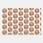 Schattigee maar enge hippie geest inpakpapier vel (Voorkant)