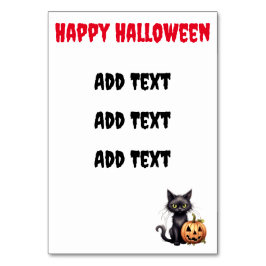 Schattigee maar enge zwarte kat kaart