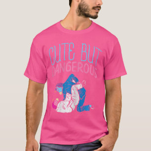Schattigee maar gevaarlijke Jiu Jitsu Unicorn Funn T-shirt