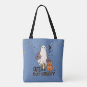 Schattigee maar griezelige Schattigee geest en ste Tote Bag (Achterkant)