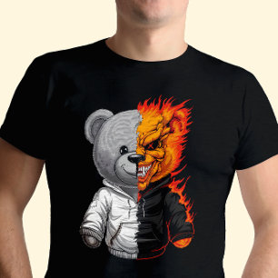 Schattigee maar griezelige spookachtige teddybeer  t-shirt