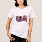 Schattigee maar instabiele angst Funny Mental Heal Tri-Blend Shirt (Voorkant)