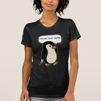 Schattigee maar ondeugende pinguïn t-shirt