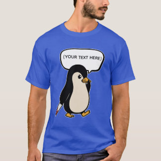 Schattigee maar ondeugende pinguïn t-shirt