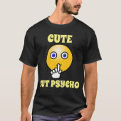 SCHATTIGEE MAAR PSYCHO MANNEN T-shirts (Voorkant)