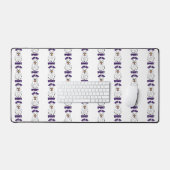 Schattigee maar spookachtige Halloween-geest met e Bureaumat (Keyboard & Muis)