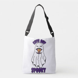 Schattigee maar spookachtige Halloween-geest met e Crossbody Tas