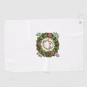 Schattigee maar Spooky Ghost Illustration Tanktop Golfhanddoek (Horizontaal)