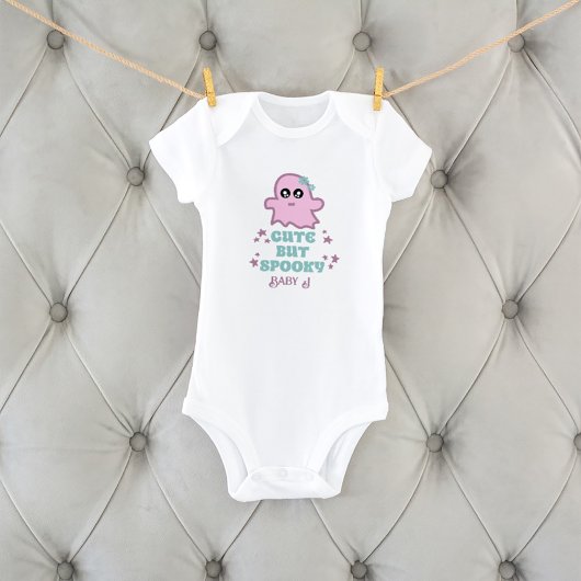 Schattigee maar spooky Halloween aangepaste naam Romper