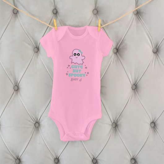 Schattigee maar spooky Halloween aangepaste naam Romper