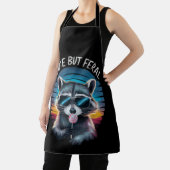 Schattigee maar verwilderde grappige wasbeer schort (Insitu)