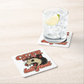 Schattigee maar wilde possum:  sarcastische Humor Kartonnen Onderzetters (Insitu)