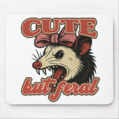 Schattigee maar wilde possum:  sarcastische Humor Muismat (Voorkant)