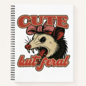 Schattigee maar wilde possum:  sarcastische Humor Notitieboek (Voorkant)