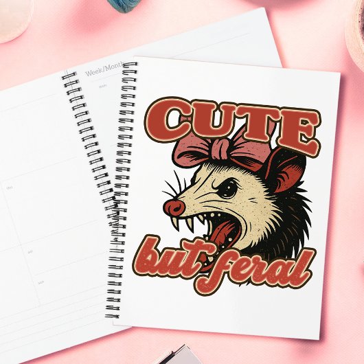 Schattigee maar wilde possum: sarcastische Humor Planner