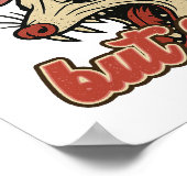 Schattigee maar wilde possum:  sarcastische Humor Poster (Hoek)