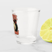 Schattigee maar wilde possum:  sarcastische Humor Shot Glas (Rechts)