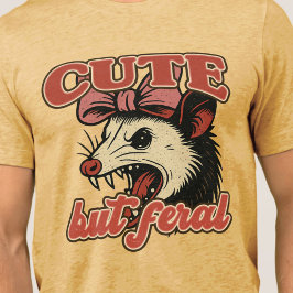 Schattigee maar wilde possum:  sarcastische Humor Tri-Blend Shirt