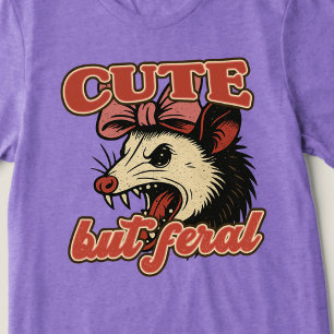 Schattigee maar wilde possum: sarcastische Humor Tri-Blend Shirt