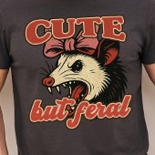 Schattigee maar wilde possum:  sarcastische Humor Tri-Blend Shirt