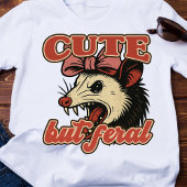 Schattigee maar wilde possum:  sarcastische Humor Tri-Blend Shirt