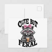 Schattigee maar wilde wasbeer met zonnebril wasbee briefkaart (Voorkant / Achterkant)