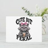 Schattigee maar wilde wasbeer met zonnebril wasbee kaart (Staand voorkant)