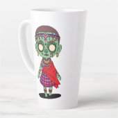 Schattigee Maasai Zombie Latte Mok (Linkerhoek)