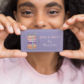 Schattigee Macaron Bakkerijtaart & snoep Visitekaartje