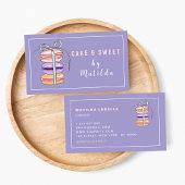 Schattigee Macaron Bakkerijtaart & snoep Visitekaartje