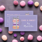 Schattigee Macaron Bakkerijtaart & snoep Visitekaartje