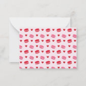 Schattigee Macarons Valentijnsdag Classroom Notitiekaartje (Achterkant)