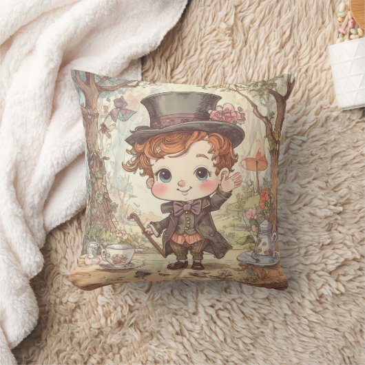 Schattigee Mad Hatter Whimsical Wonderland Woodlan Kussen (Deken)