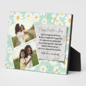 Schattigee madeliefjes foto's en gedicht Moederdag Fotoplaat (Zijkant)