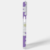 Schattigee madeliefjes naam Paarse witte madeliefj Case-Mate iPhone Case (Achterkant / Rechts)