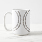 Schattigee Magic Silver Bows Baby shower Mok (Links)