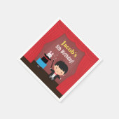 Schattigee Magiër Kinder Magische Verjaardagsfeest Servetten (Hoek)