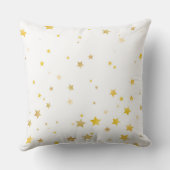 Schattigee magisch blauwe ogen fee felle gouden vl kussen (Achterkant)