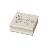 Schattigee Magische Caticorn Kat Eenhoorn Rubberstempel (Stempel)