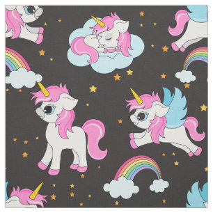 Schattigee magische eenhoorn girly stof