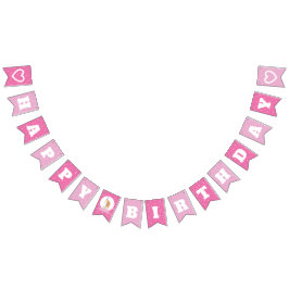 Schattigee magische eenhoorn heet roze meisje happ vlaggetjes