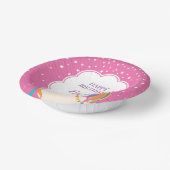 Schattigee magische eenhoorn heet roze meisje verj papieren kommen (Gebogen)