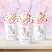 Schattigee magische eenhoorn Kinderen verjaardag Papieren Bekers