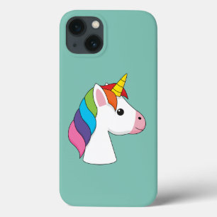 Schattigee Magische Eenhoorn met Kleurrijk Haar Case-Mate iPhone Case