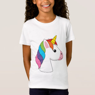 Schattigee Magische Eenhoorn met Kleurrijk Haar T-shirt