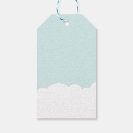 Schattigee Magische Eenhoorn Pastel Baby shower VE Cadeaulabel (Achterkant)