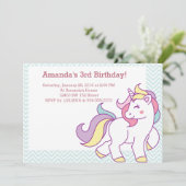 Schattigee Magische Eenhoorn Pastel MEISJE Dieren  Kaart (Staand voorkant)