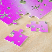 Schattigee magische eenhoorn puzzel (Zijkant)