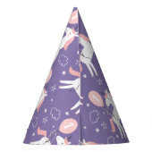 Schattigee magische eenhoorn verjaardagsfeestje Pe Feesthoedjes (Achterkant)